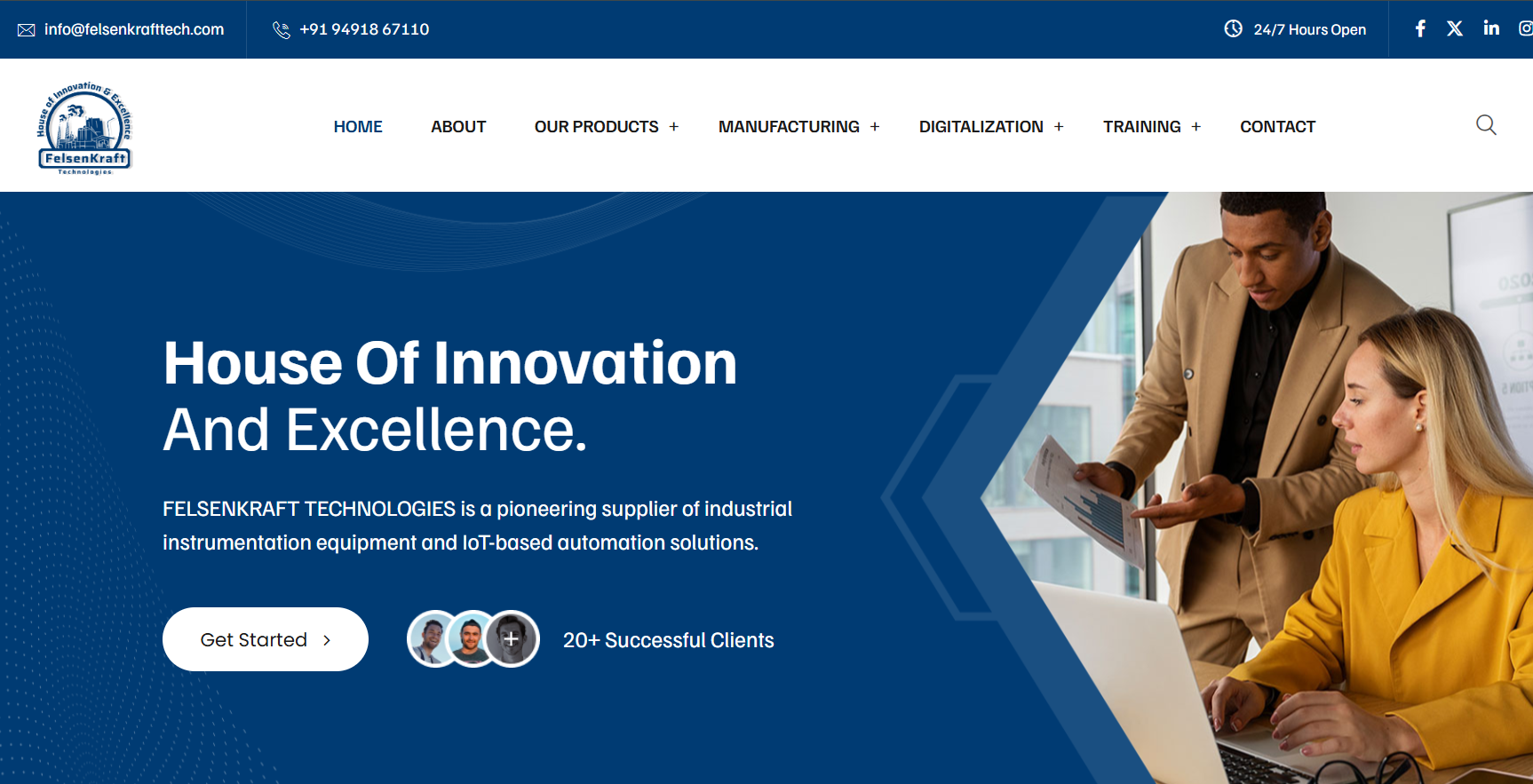 Website Development for Industrial Automation Company